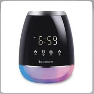NEW sparoom aromatherapy diffuser multi function home clock, changing lights